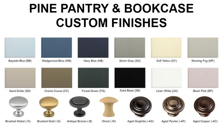 Archbold Furniture Pantries and 73648MFAC 2 Door Solid Pine